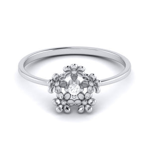 Platinum Diamond Ring for Women JL PT LR 121