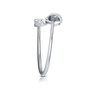 Platinum Diamond Ring for Women JL PT LR 124