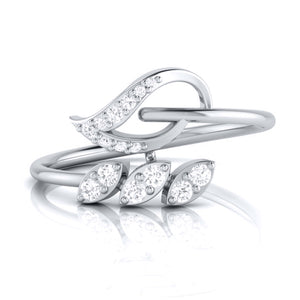 Platinum Diamond Ring for Women JL PT LR 124