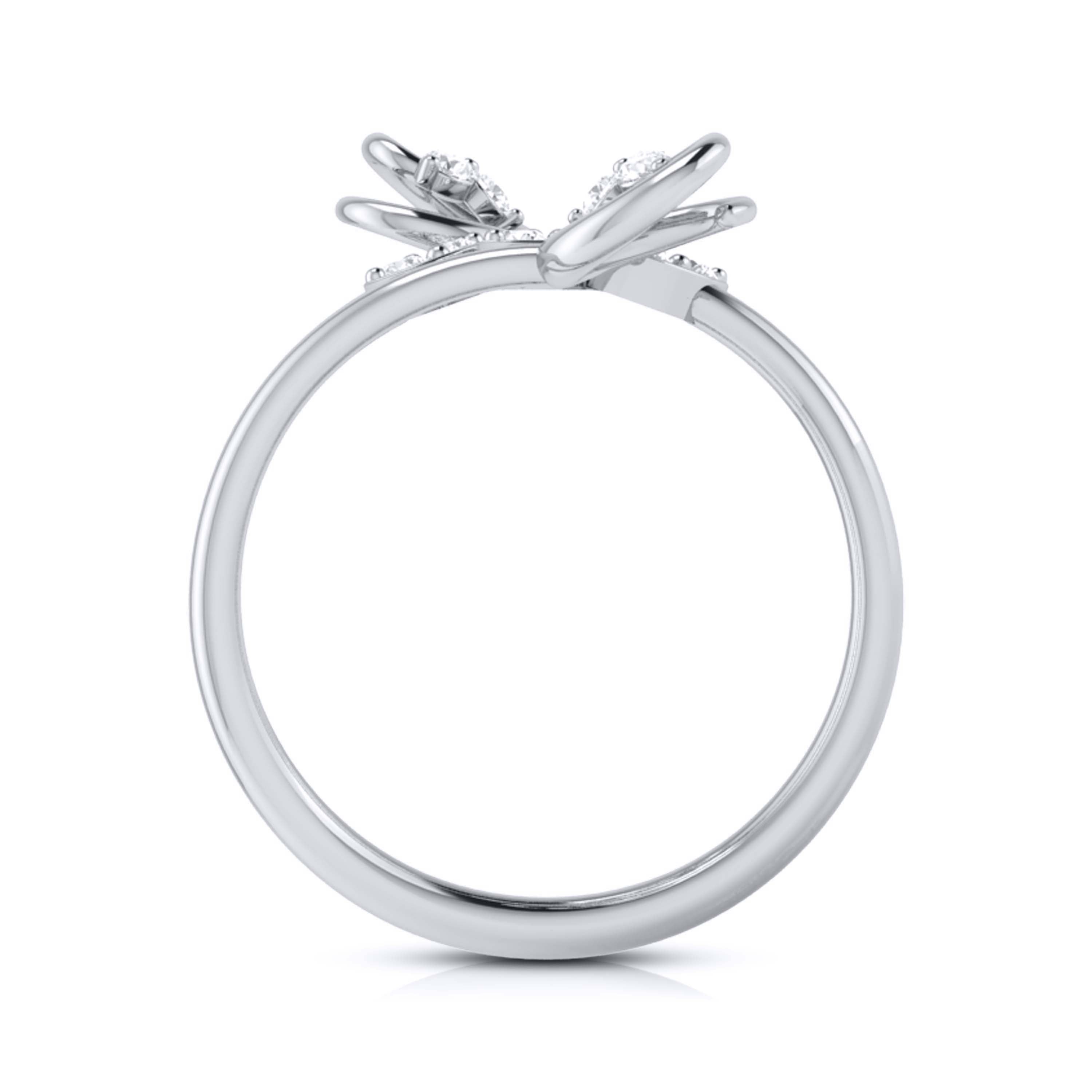 Platinum Diamond Ring for Women JL PT LR 125   Jewelove.US