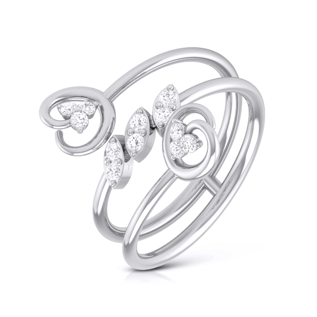 Platinum Diamond Ring for Women JL PT LR 125   Jewelove.US
