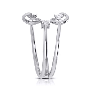 Platinum Diamond Ring for Women JL PT LR 125   Jewelove.US