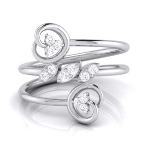 Platinum Diamond Ring for Women JL PT LR 125   Jewelove.US