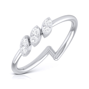 Platinum Diamond Ring for Women JL PT LR 126   Jewelove.US