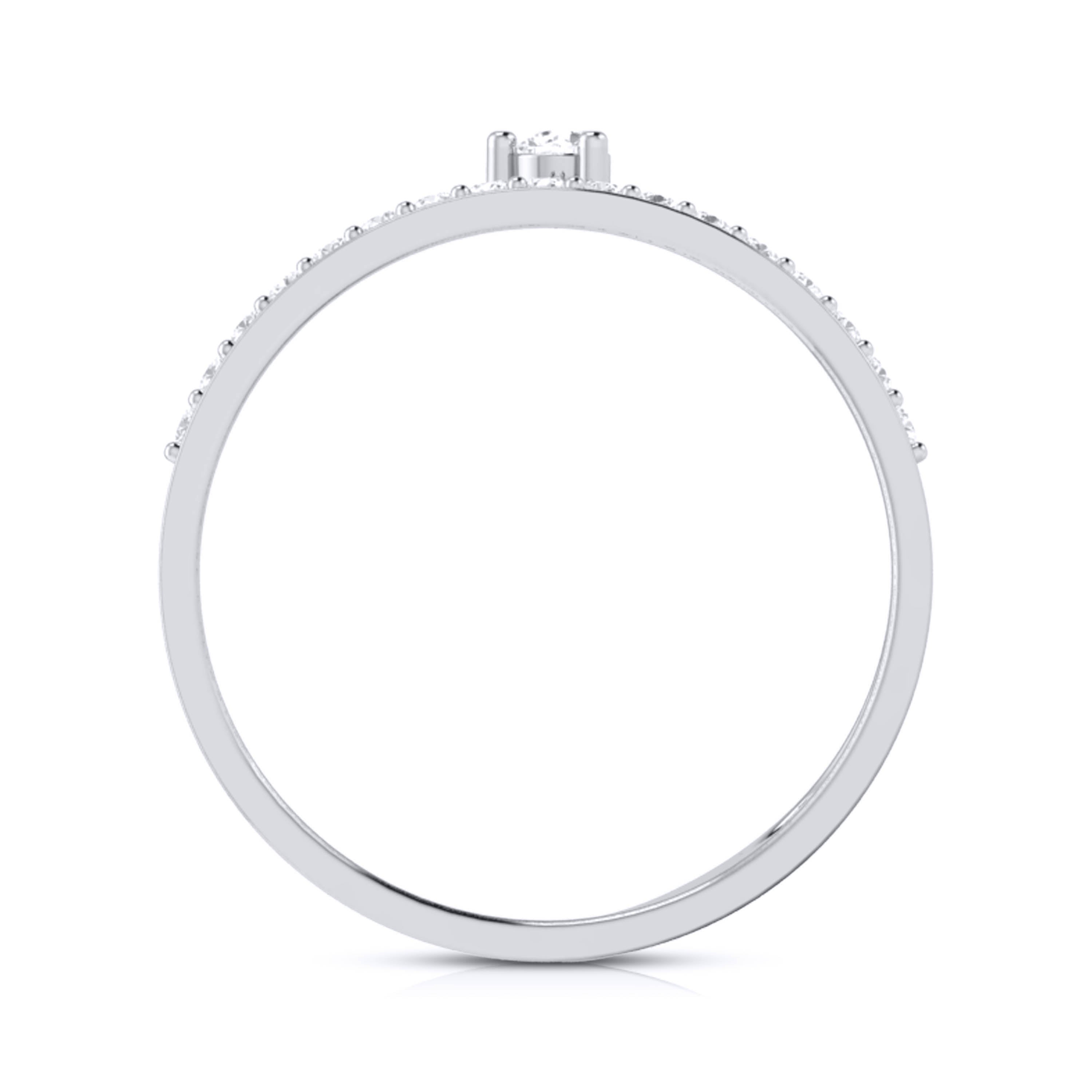 Platinum Diamond Ring for Women JL PT LR 127   Jewelove.US