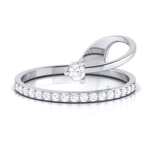 Platinum Diamond Ring for Women JL PT LR 127   Jewelove.US