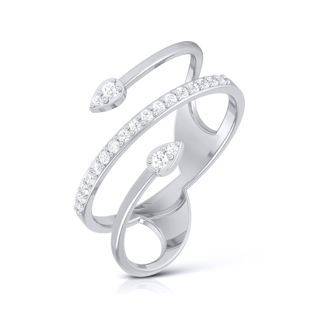 Platinum Diamond Ring for Women JL PT LR 128   Jewelove.US