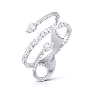 Platinum Diamond Ring for Women JL PT LR 128