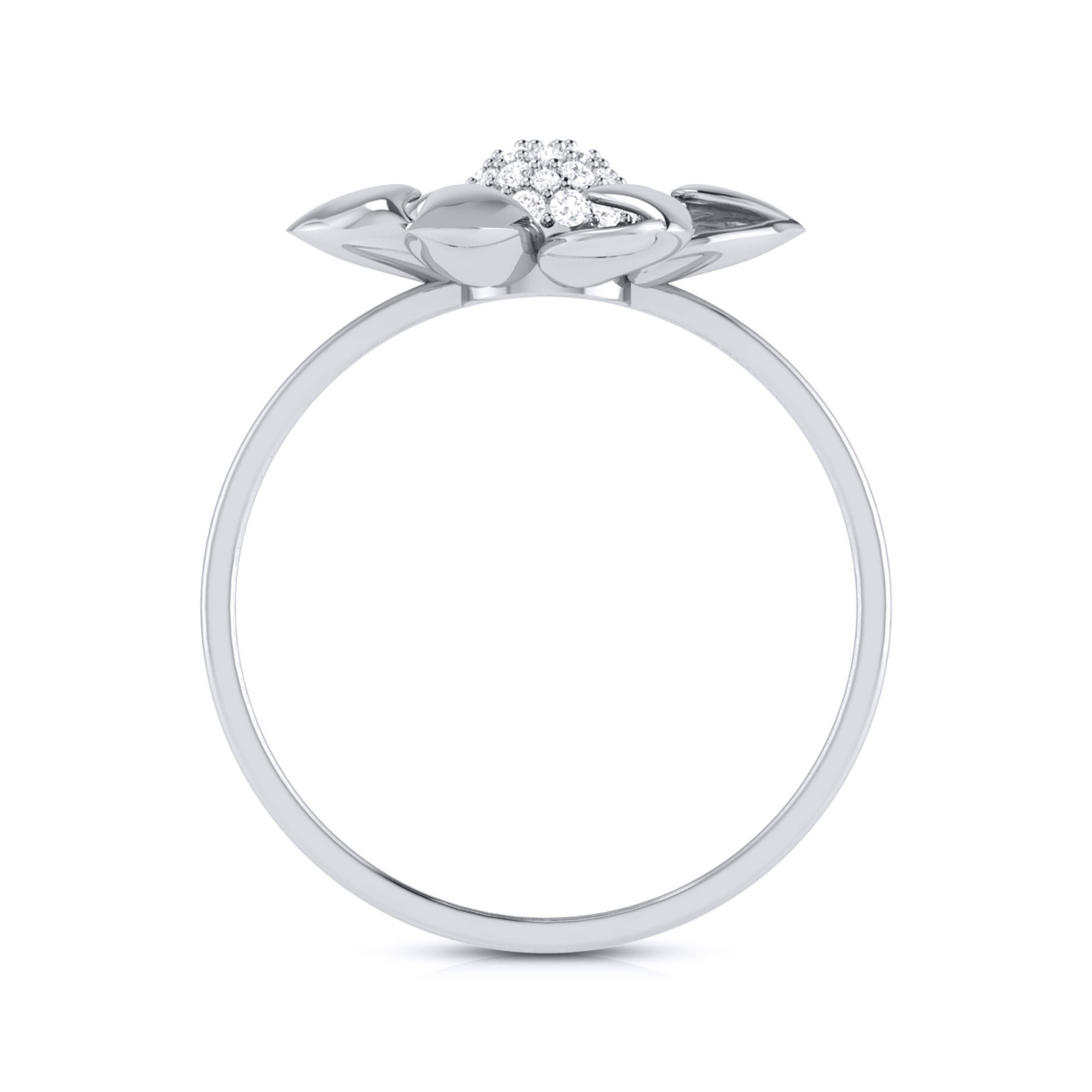Platinum Diamond Ring for Women JL PT LR 12