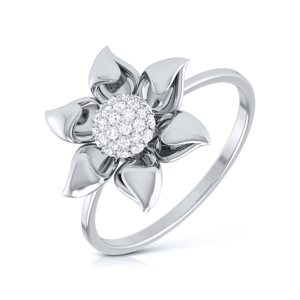 Platinum Diamond Ring for Women JL PT LR 12   Jewelove.US