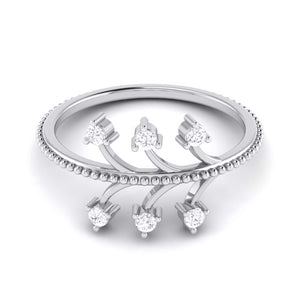 Platinum Diamond Ring for Women JL PT LR 130   Jewelove.US