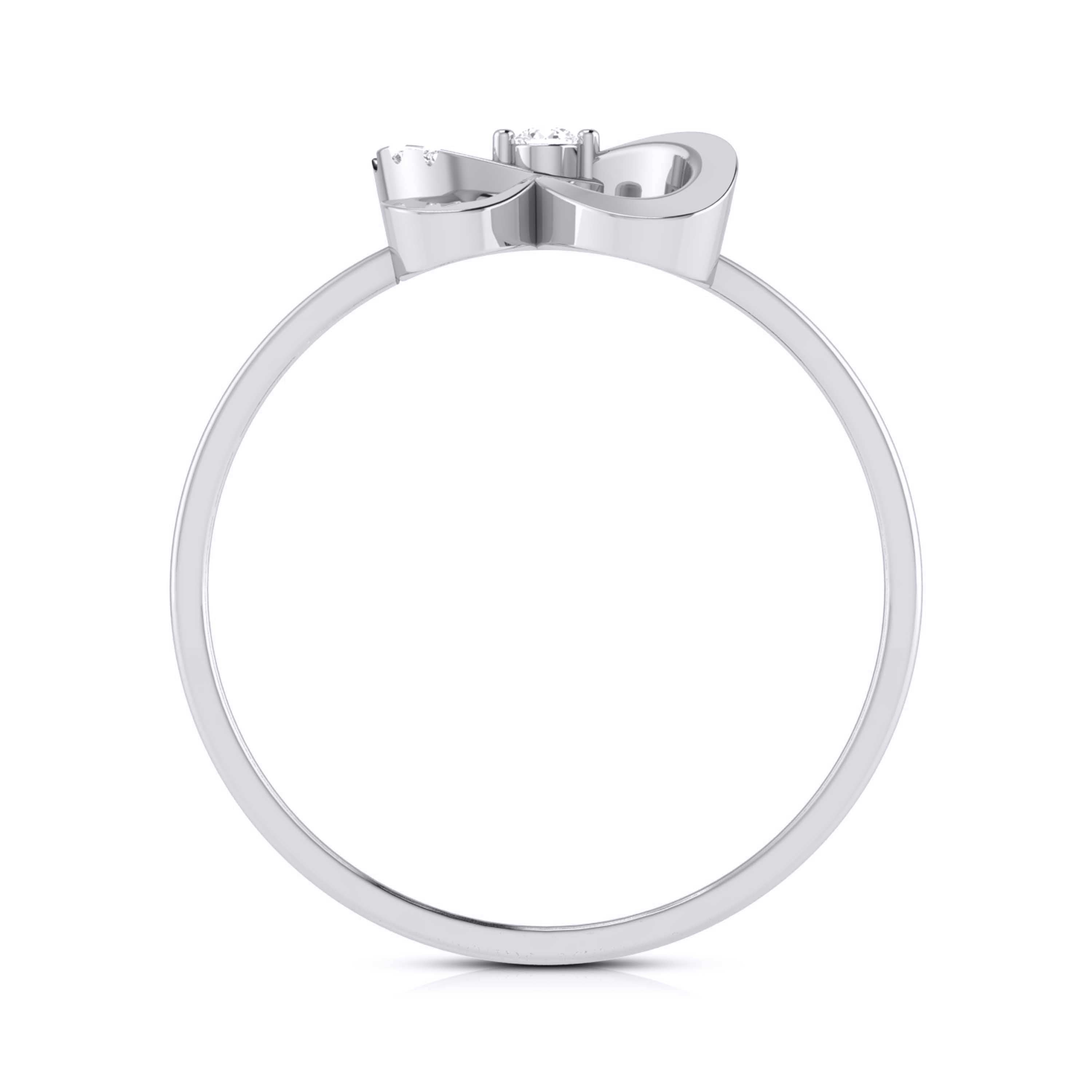 Platinum Diamond Ring for Women JL PT LR 131