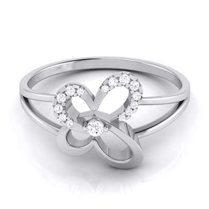 Platinum Diamond Ring for Women JL PT LR 131