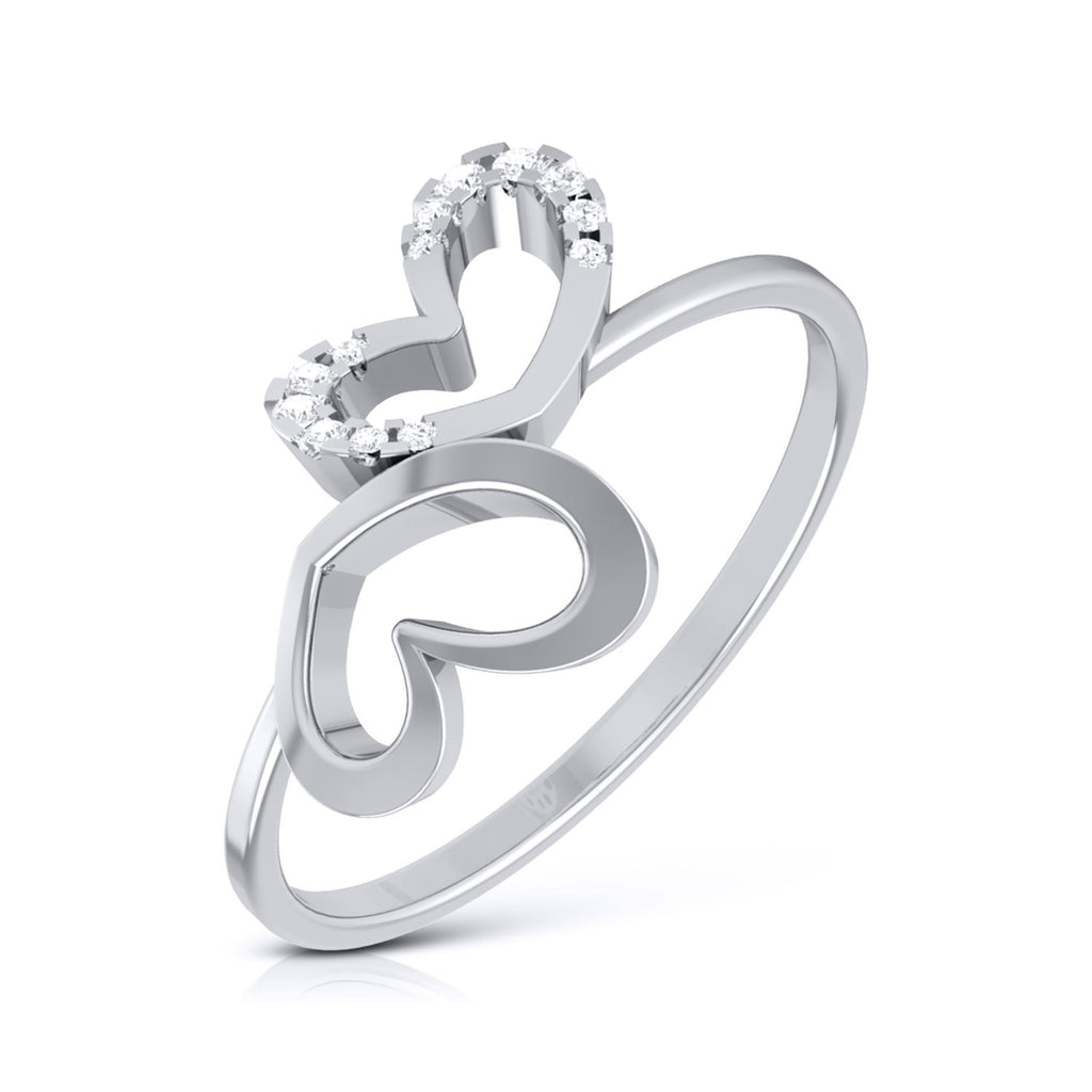 Platinum Diamond Ring for Women JL PT LR 133   Jewelove.US