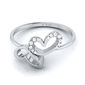 Platinum Diamond Ring for Women JL PT LR 133