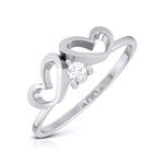 Load image into Gallery viewer, Single Diamond Platinum Ring for Women JL PT LR 135   Jewelove.US
