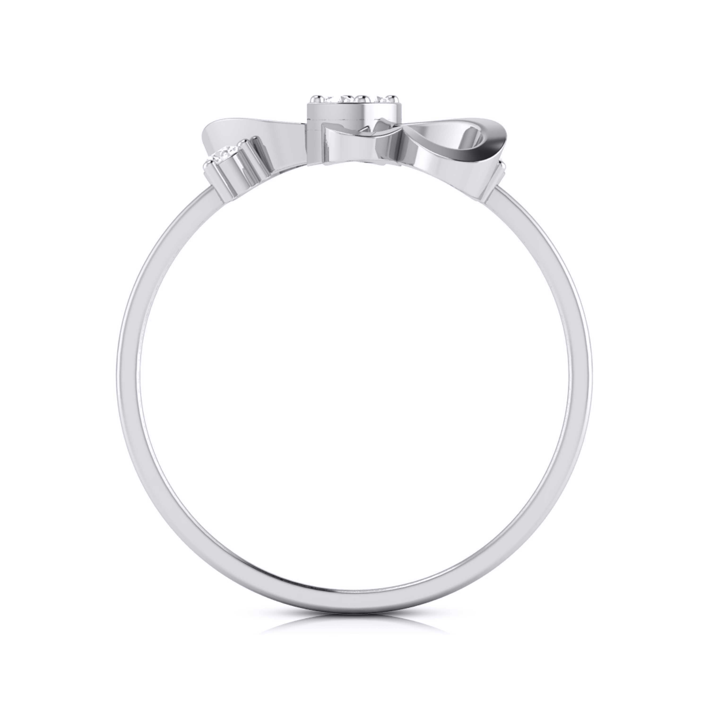 Butterfly Platinum Diamond Ring for Women JL PT LR 136   Jewelove.US