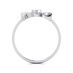Butterfly Platinum Diamond Ring for Women JL PT LR 136   Jewelove.US