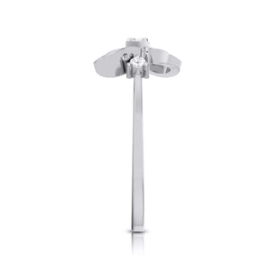 Butterfly Platinum Diamond Ring for Women JL PT LR 136   Jewelove.US