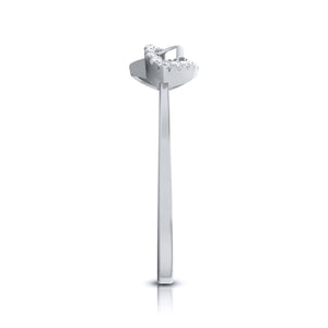 Platinum Diamond Ring for Women JL PT LR 137