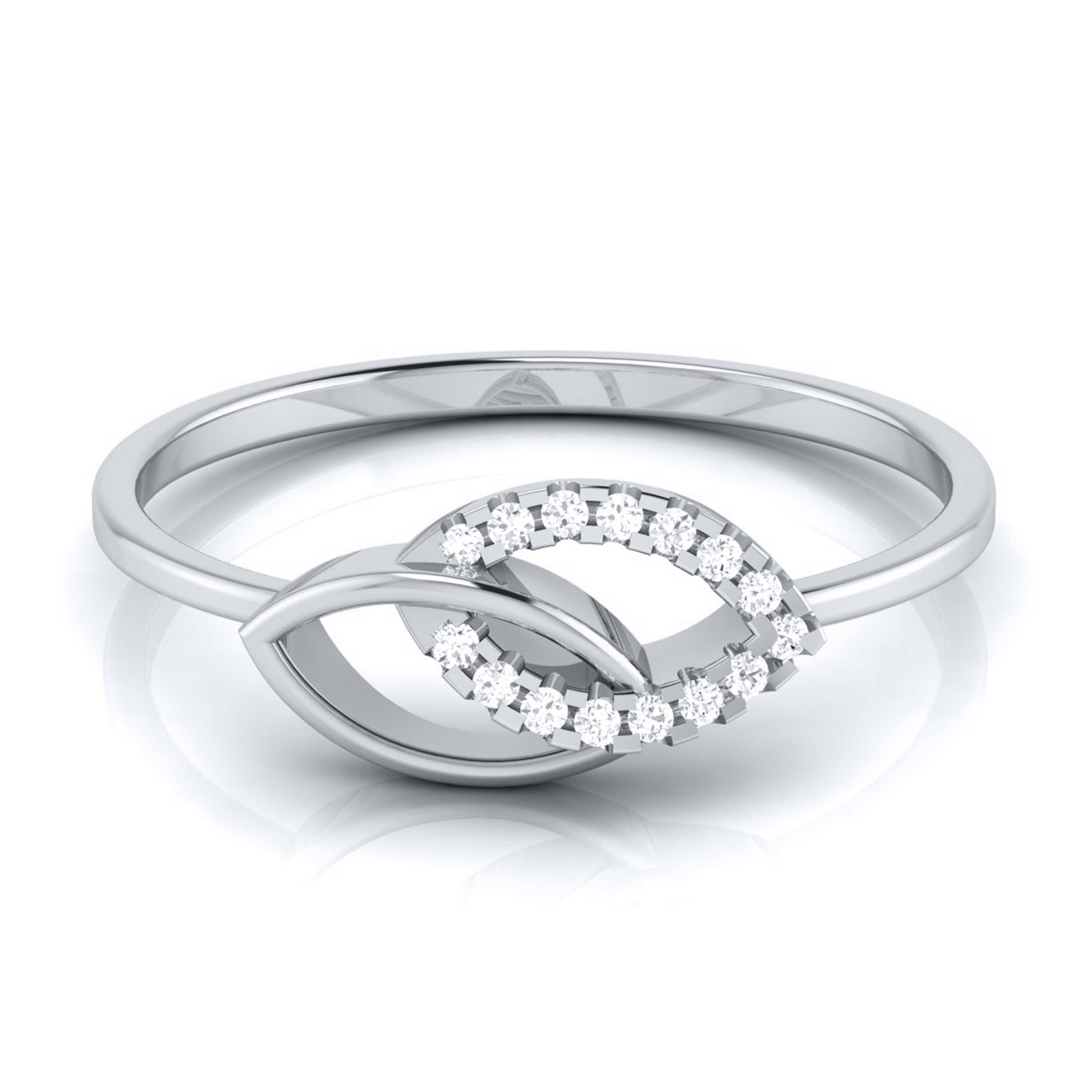 Platinum Diamond Ring for Women JL PT LR 137
