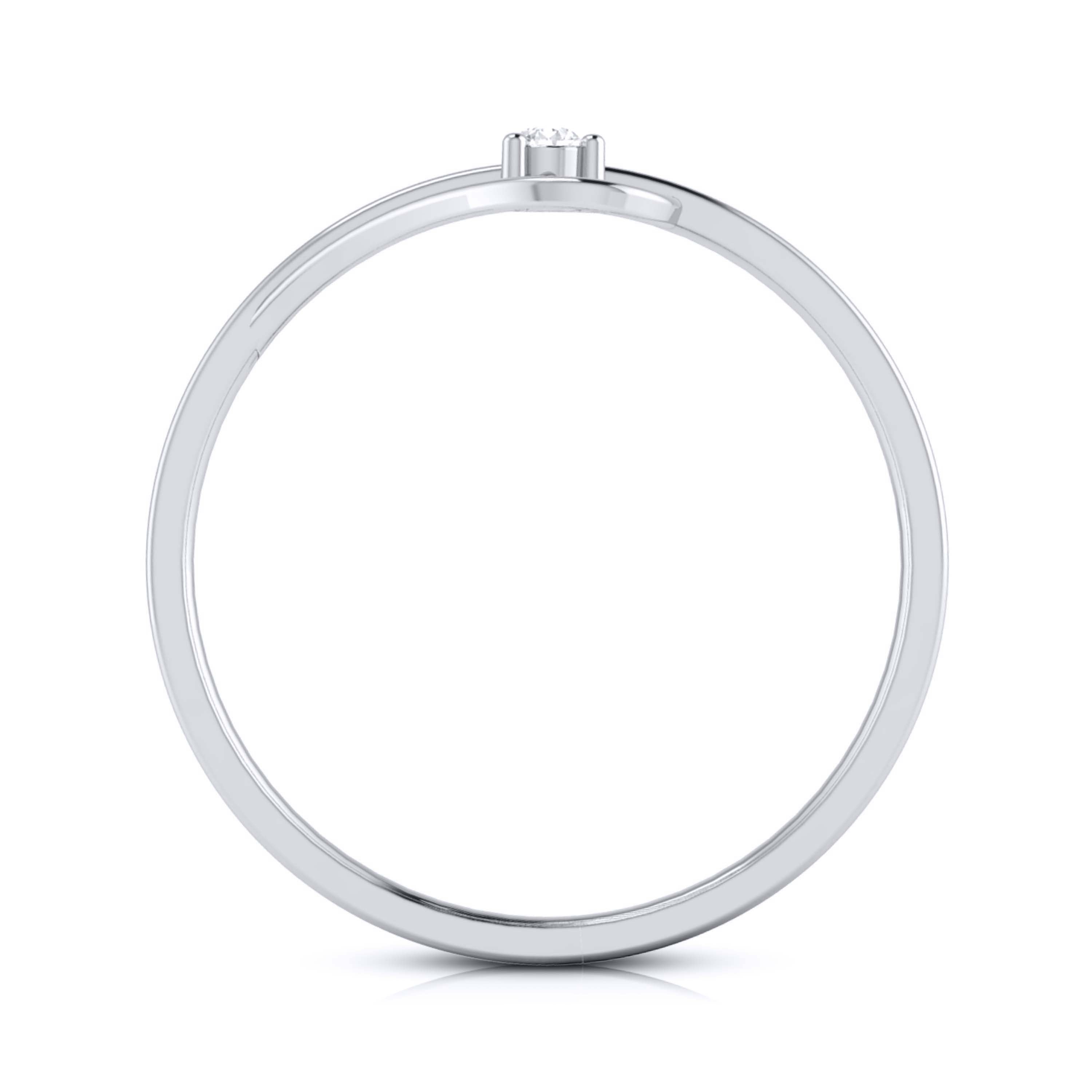 Platinum Diamond Heart Ring for Women JL PT LR 138