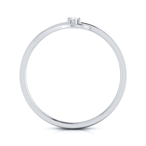 Platinum Diamond Heart Ring for Women JL PT LR 138