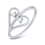 Load image into Gallery viewer, Platinum Diamond Heart Ring for Women JL PT LR 138   Jewelove.US
