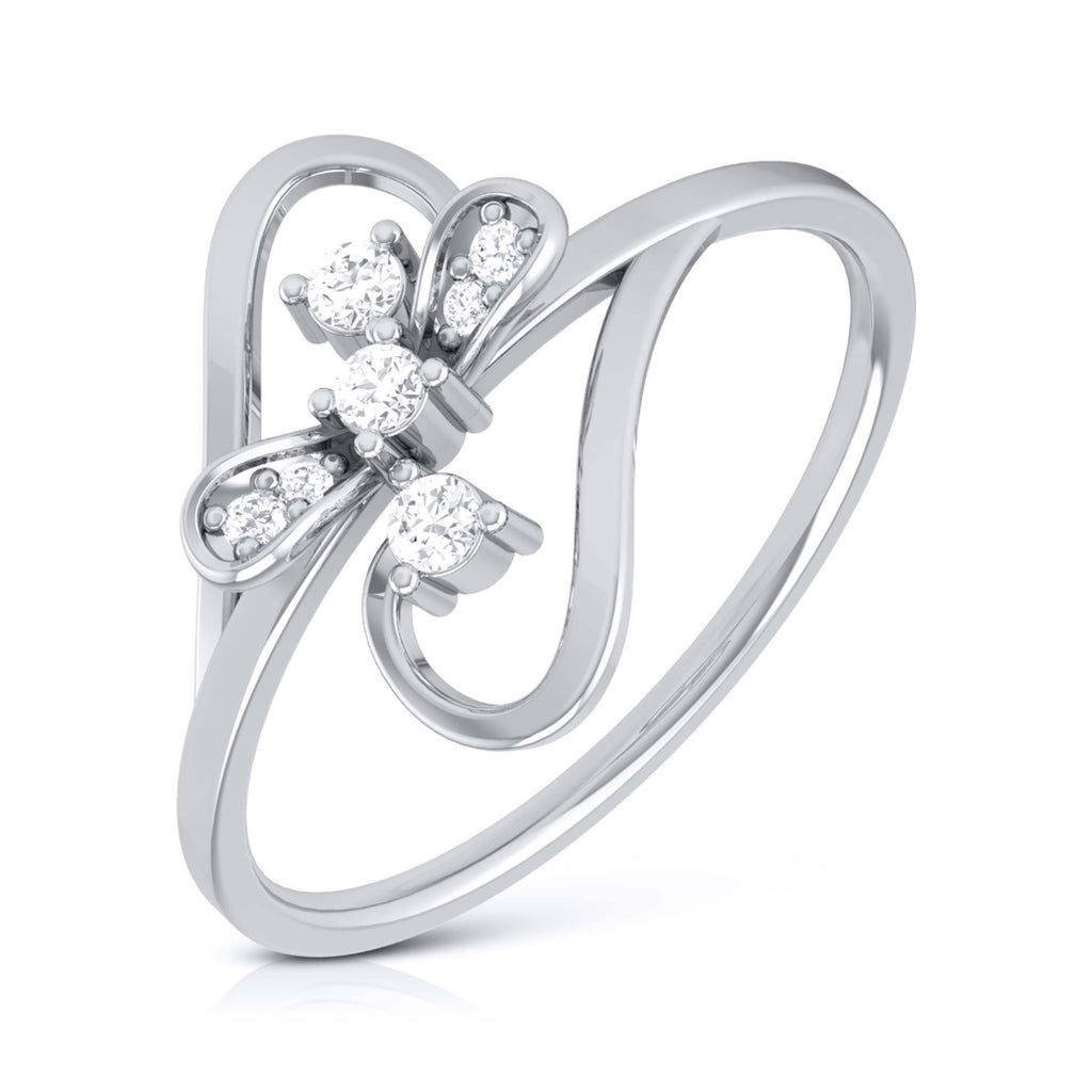 Platinum Diamond Ring for Women JL PT LR 139   Jewelove.US