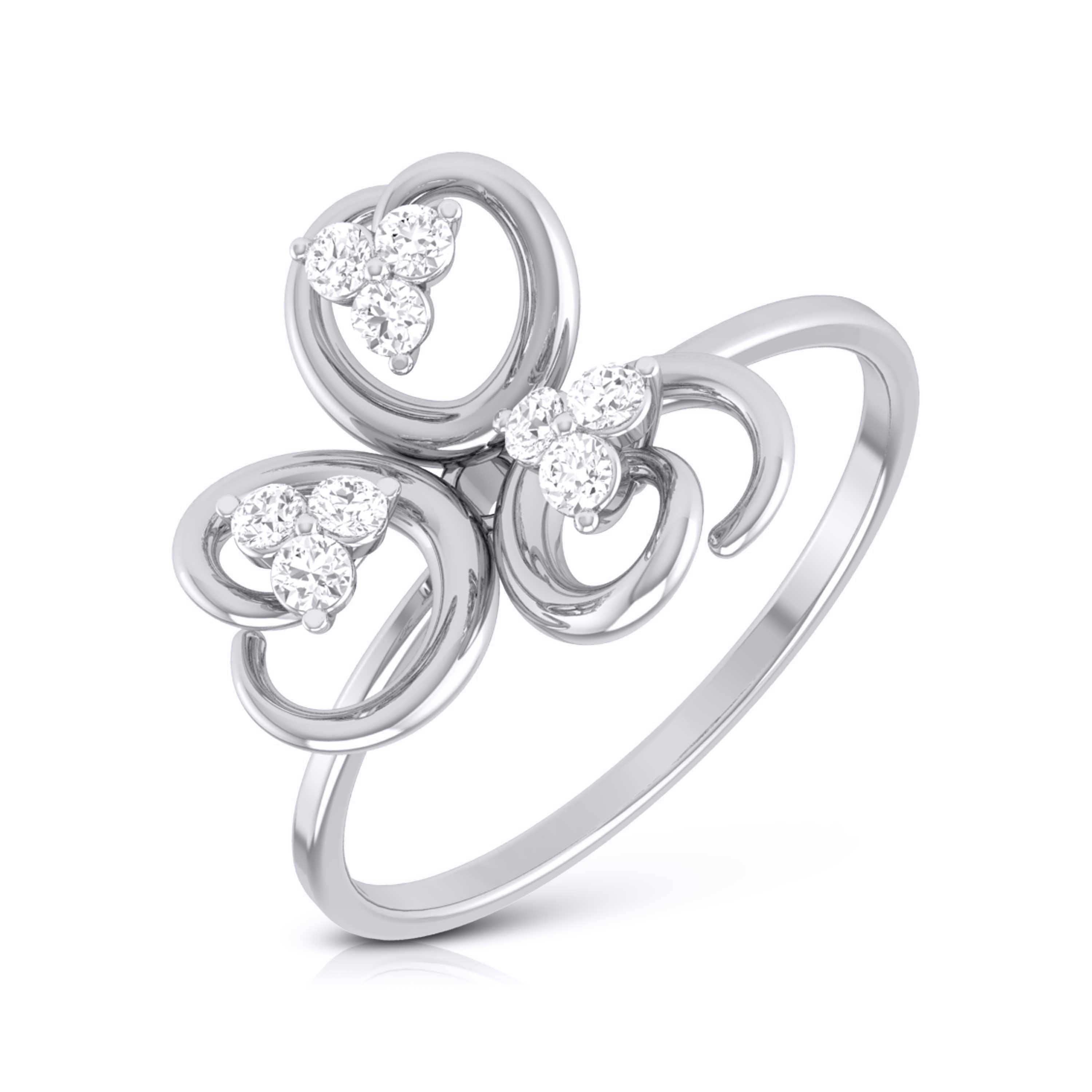 9 Diamond Platinum Ring for Women JL PT LR 13