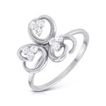 Load image into Gallery viewer, 9 Diamond Platinum Ring for Women JL PT LR 13   Jewelove.US
