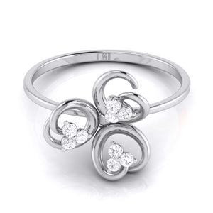 9 Diamond Platinum Ring for Women JL PT LR 13