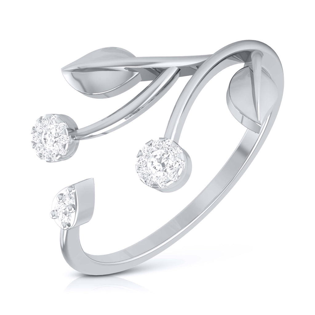 Platinum Diamond Ring for Women JL PT LR 140   Jewelove.US