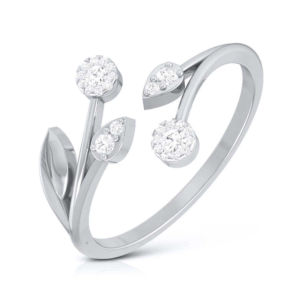 Platinum Diamond Ring for Women JL PT LR 141   Jewelove.US