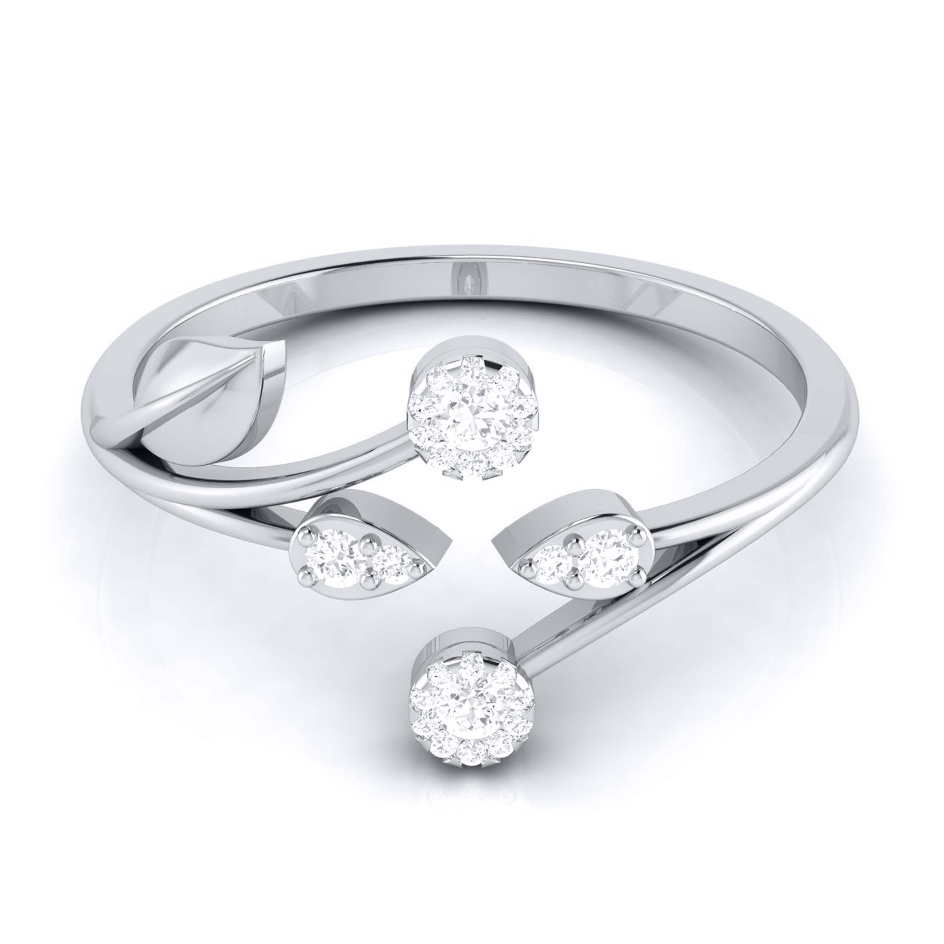 Platinum Diamond Ring for Women JL PT LR 141   Jewelove.US