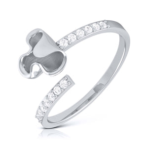 Platinum Diamond Ring for Women JL PT LR 143