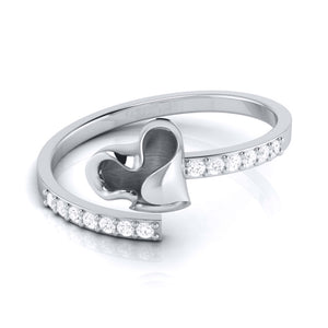 Platinum Diamond Ring for Women JL PT LR 143