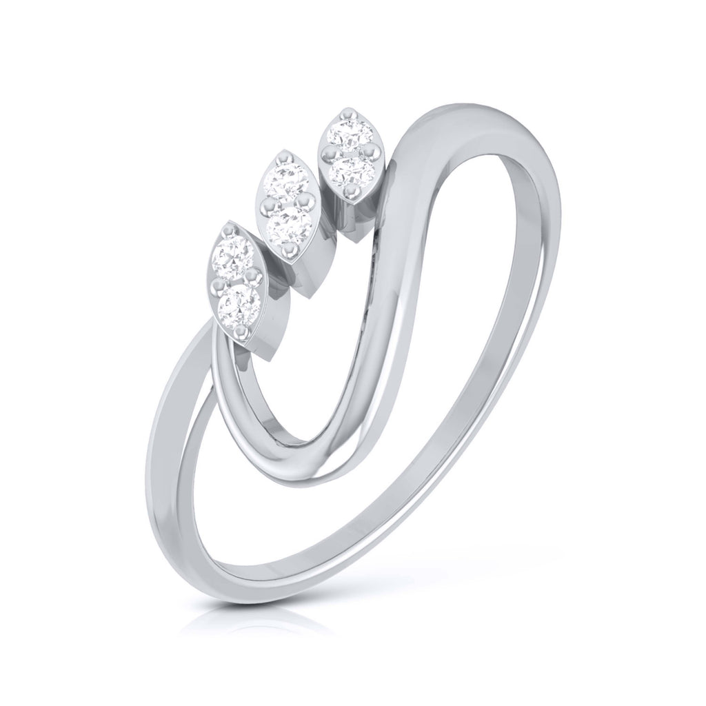 Platinum Diamond Ring for Women JL PT LR 144   Jewelove.US