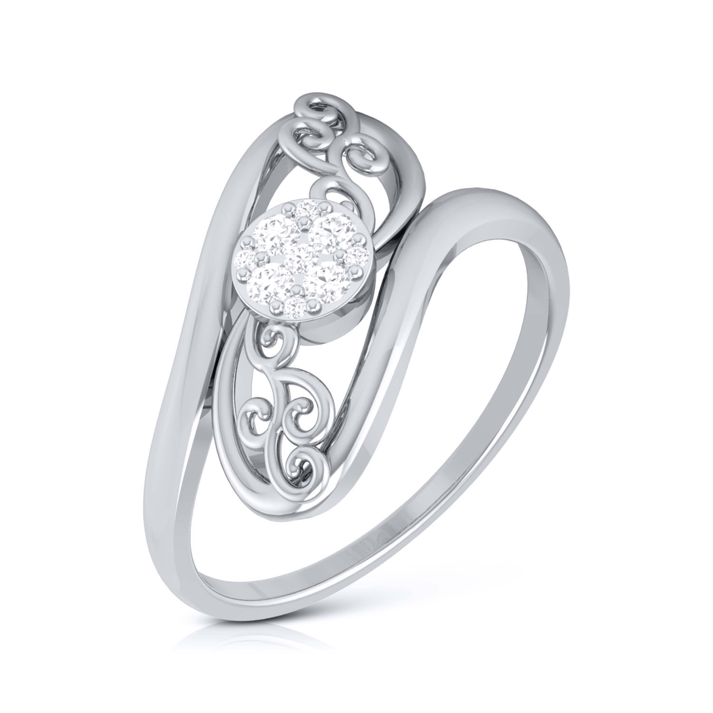 Platinum Diamond Ring for Women JL PT LR 145  VVS-GH Jewelove.US