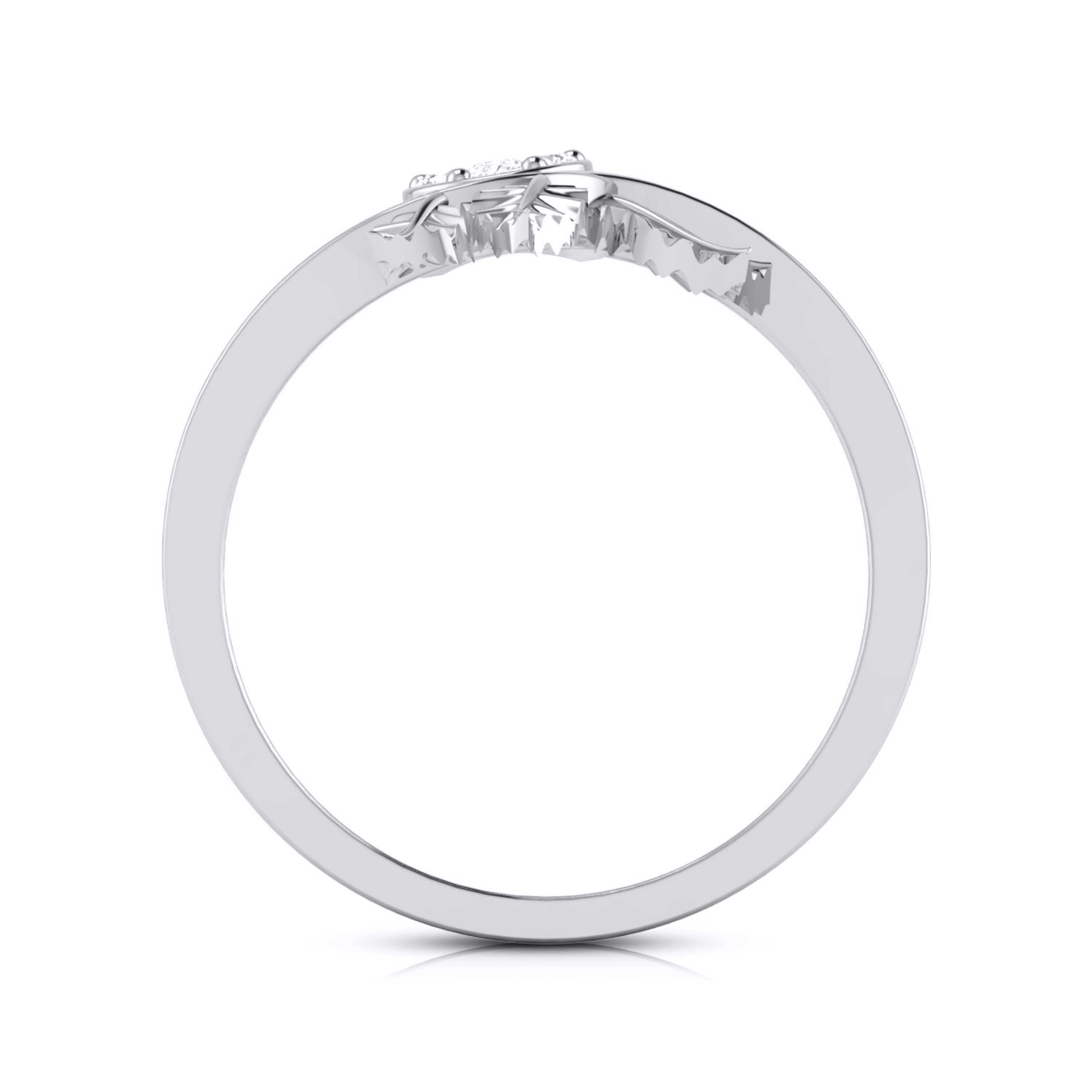 Platinum Diamond Ring for Women JL PT LR 147   Jewelove.US