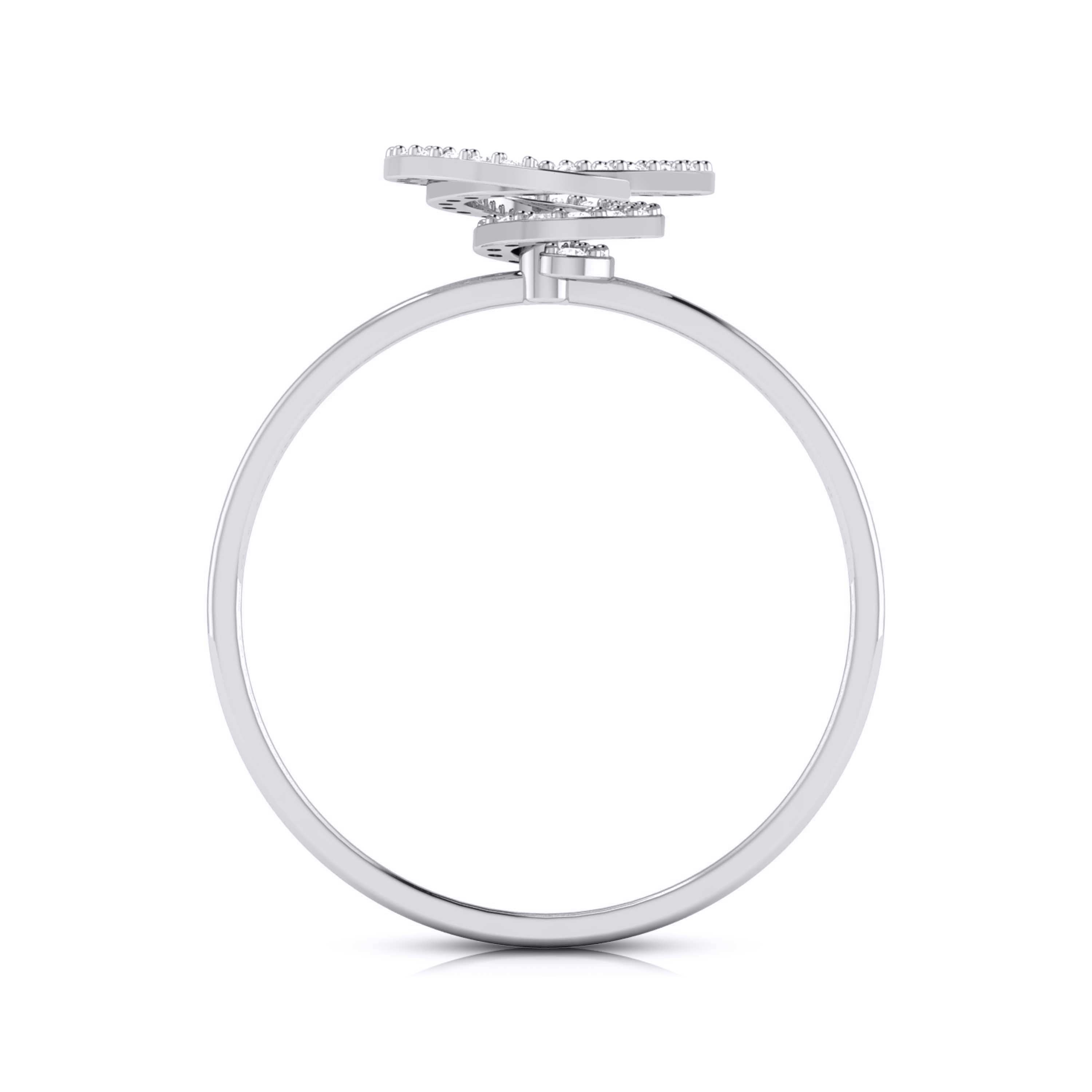 Platinum Diamond Ring for Women JL PT LR 148