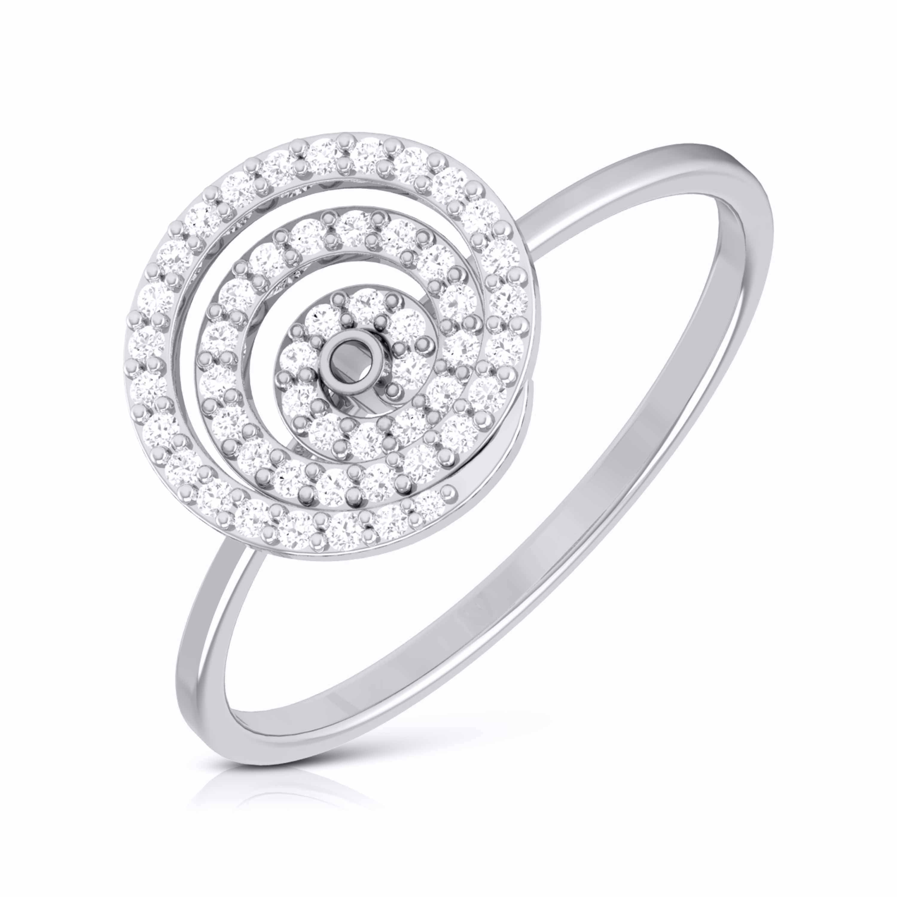 Platinum Diamond Ring for Women JL PT LR 148