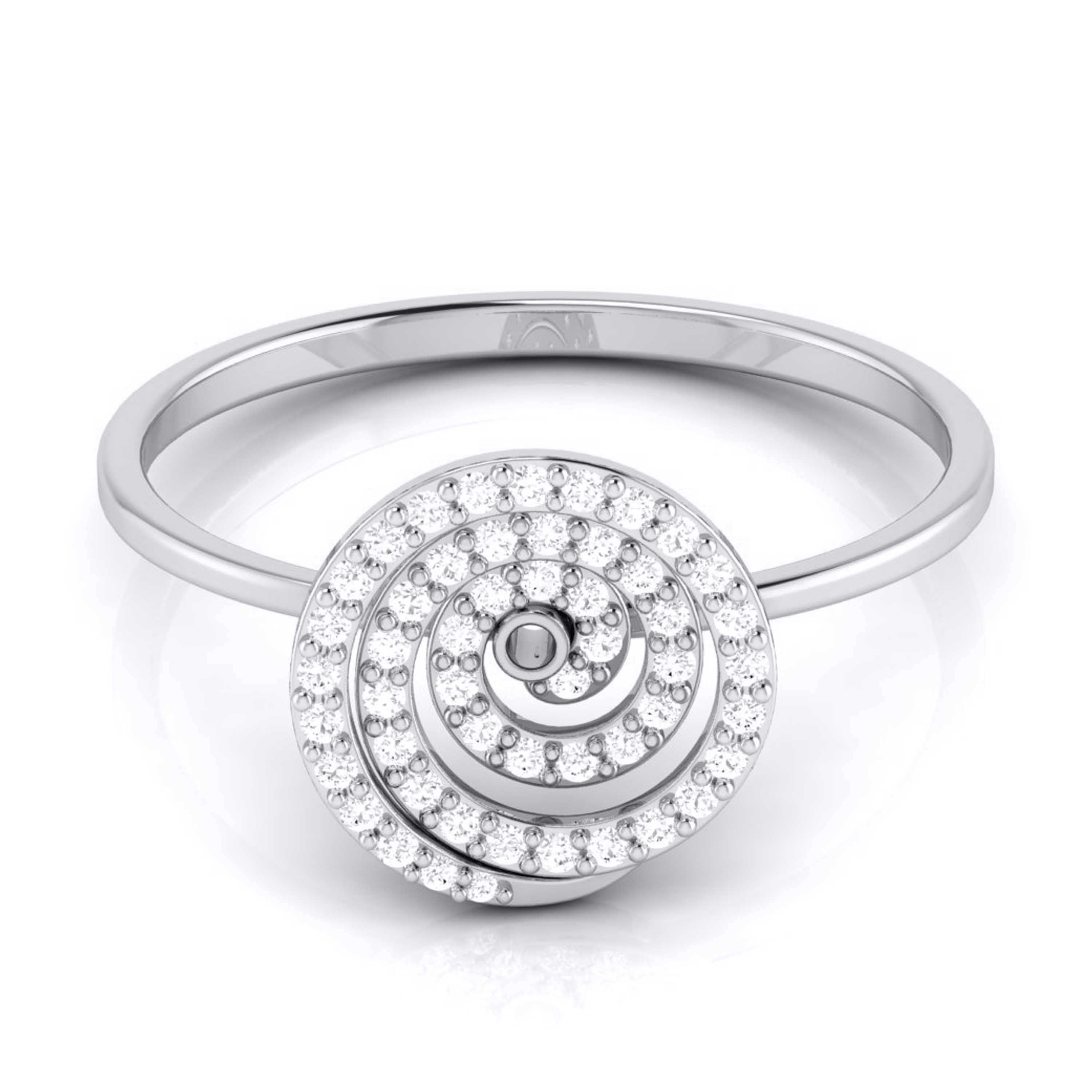 Platinum Diamond Ring for Women JL PT LR 148