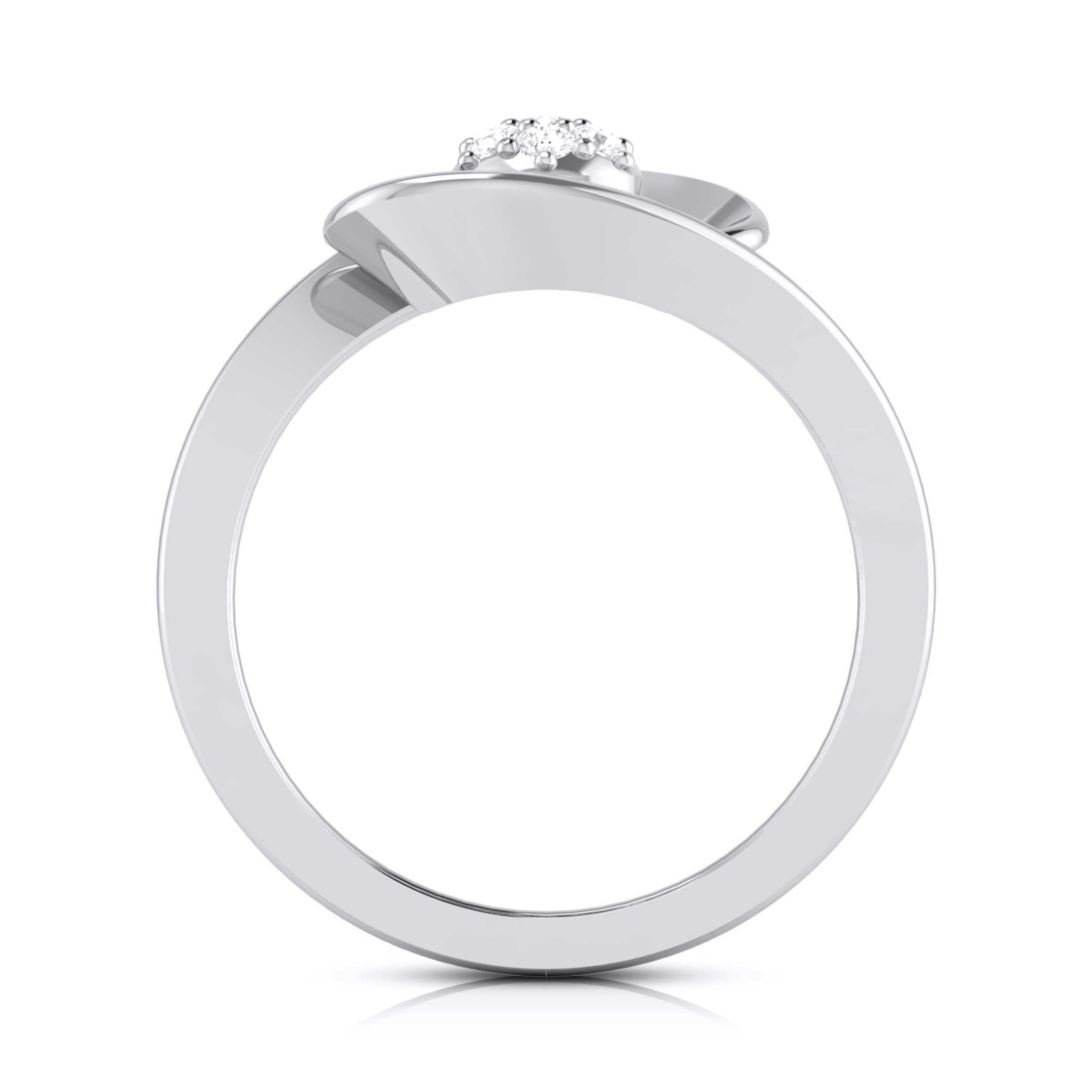 Platinum Diamond Ring for Women JL PT LR 149   Jewelove.US