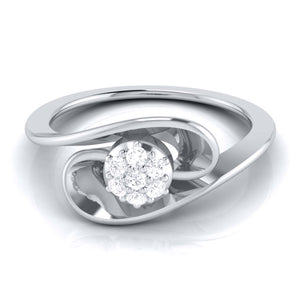 Platinum Diamond Ring for Women JL PT LR 149   Jewelove.US