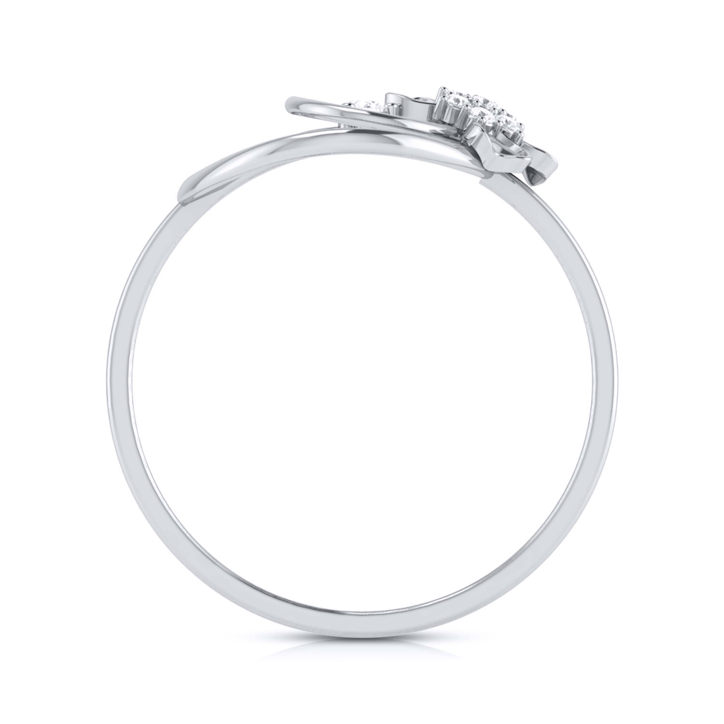Platinum Diamond Ring for Women JL PT LR 14