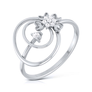 Platinum Diamond Ring for Women JL PT LR 14