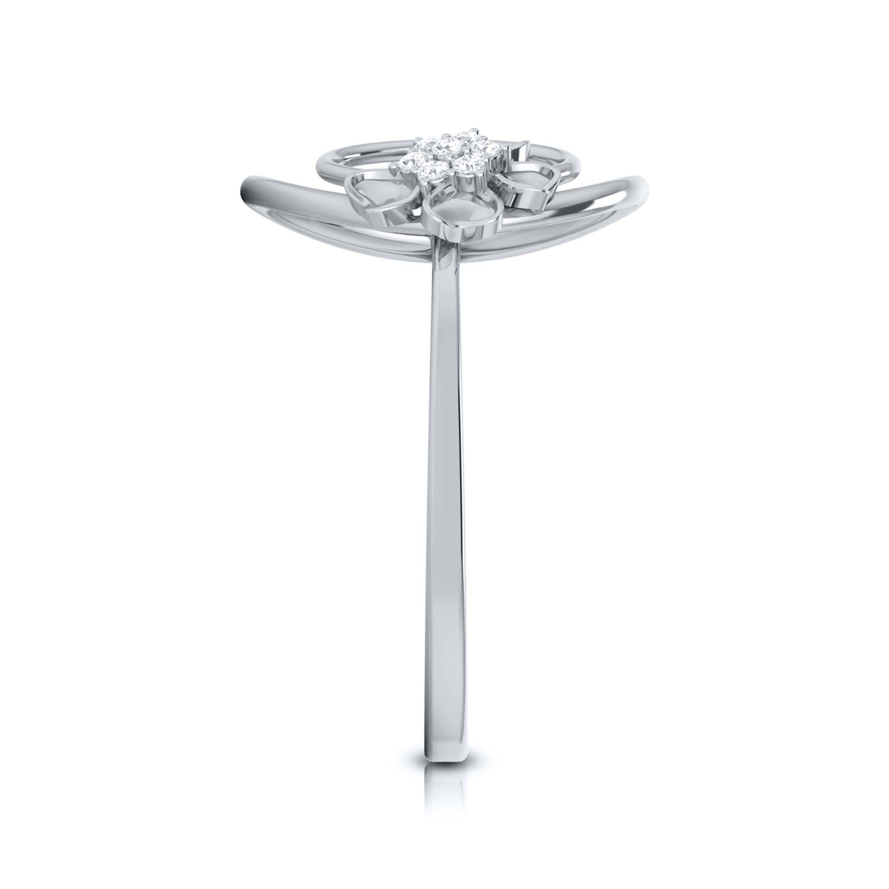 Platinum Diamond Ring for Women JL PT LR 14