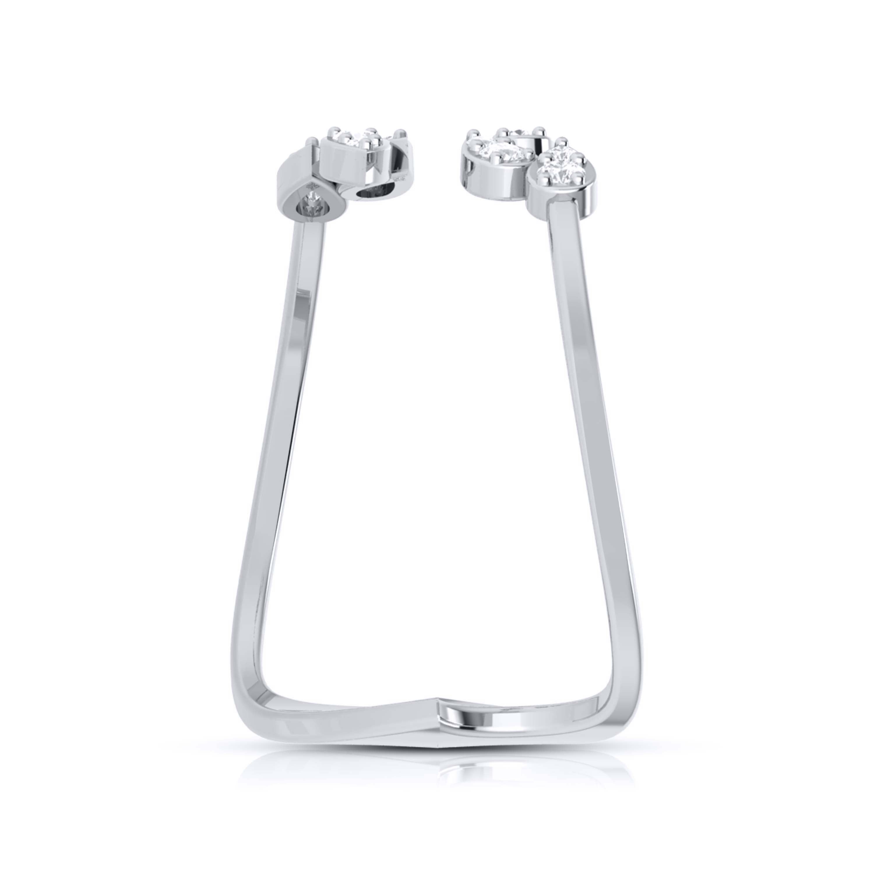Platinum Diamond Ring for Women JL PT LR 150