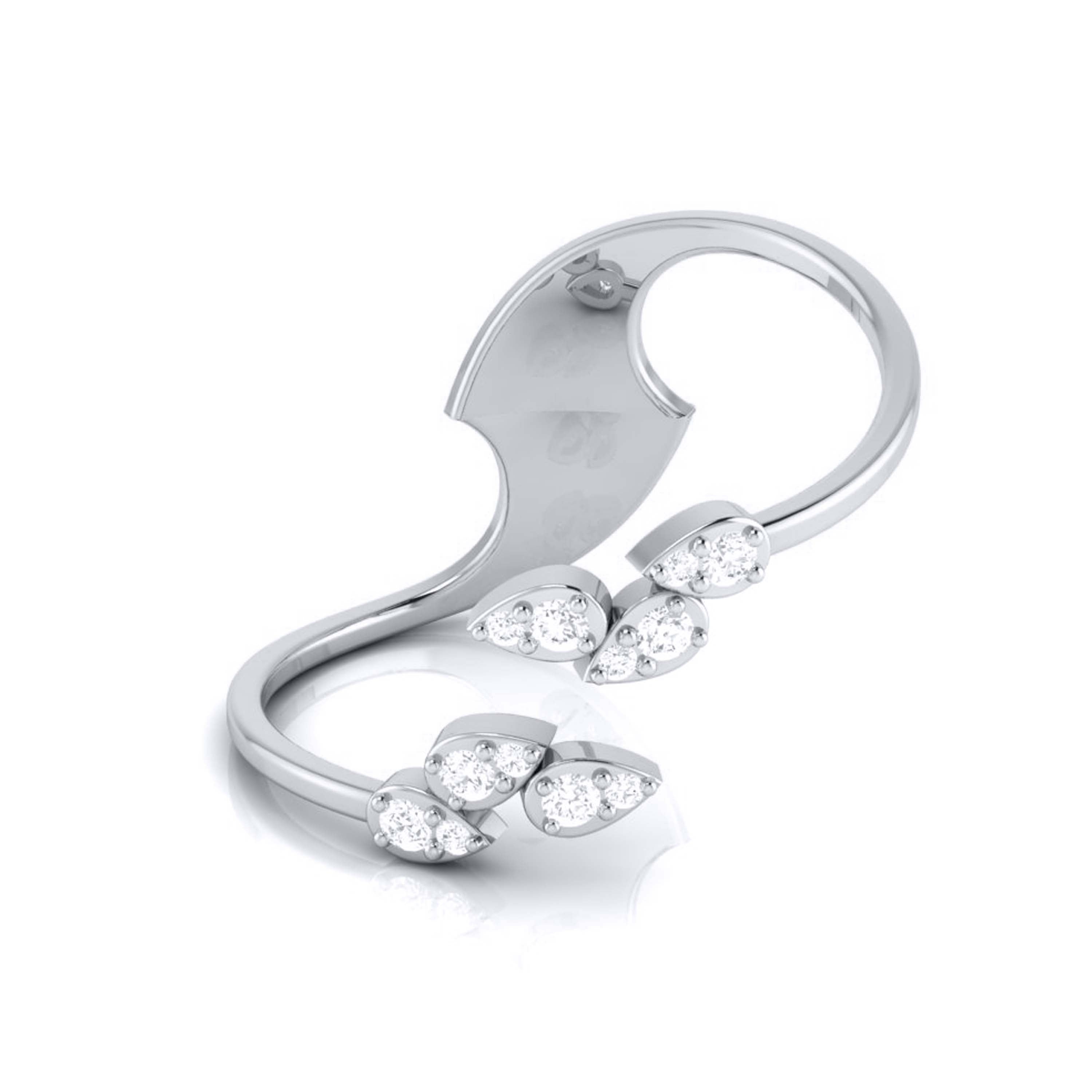Platinum Diamond Ring for Women JL PT LR 150   Jewelove.US